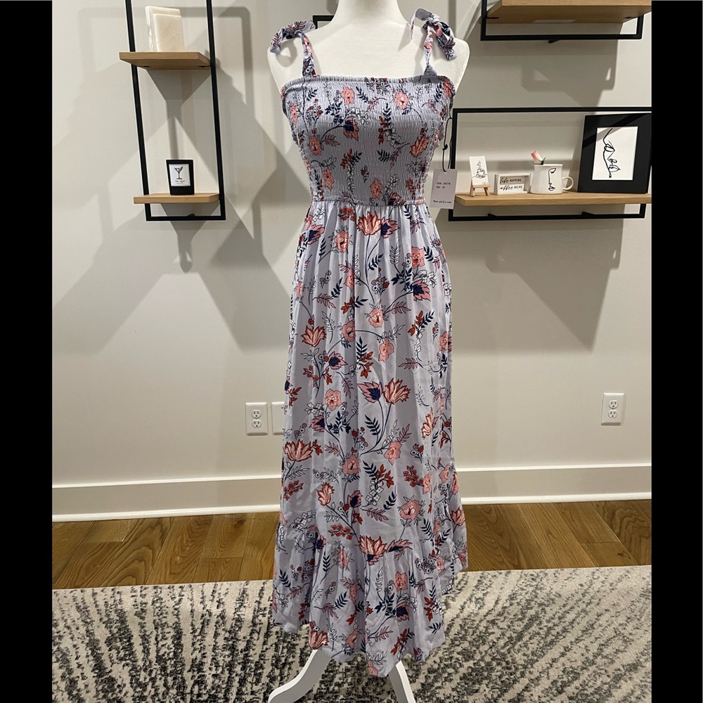Japna Light purple floral maxi dress